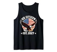 US Citizen Est. 2027 American Flag Bald Eagle Immigration Tank Top