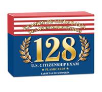 US Citizenship Flash Cards, Tarjetas De Ciudadania 2026 Inglés y Español, Tarjetas para La Ciudadania De Las 128 Preguntas,128 USCIS Civics Questions with Metal Ring for American Exam (128Spanish)