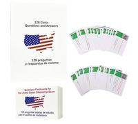 US Citizenship Test Study Guide 2026, Bilingual Study Guide, 128 Sheets English and Spanish Edition US Civics Test Flash Cards, for Capital President State History Government Questions Answers Men Wom