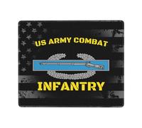 Us Combat Infantry Badge Mouse Mat Soft Mousepad Rubber Base Mouse Pad For Home Office Computer 25X30Cm