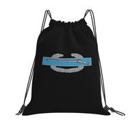 Us Combat Infantry Badge Unisex Drawstring Bag Durable Drawstring Backpack Foldable Gym Sack For Sports Hiking Climbing