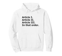 US Constitution Constitutional Separation of Powers Pullover Hoodie