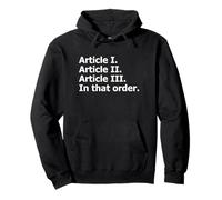 US Constitution Constitutional Separation of Powers Pullover Hoodie