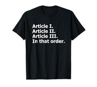 US Constitution Constitutional Separation of Powers T-Shirt