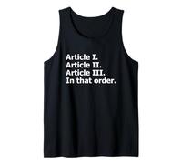 US Constitution Constitutional Separation of Powers Tank Top