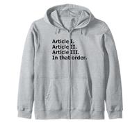 US Constitution Constitutional Separation of Powers Zip Hoodie