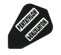 US Darts Pentathlon Black Fantail Dart Flights - 3 Sets (9 Flights) - 100 Micro (Ex-Tough) #24