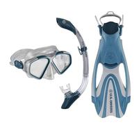 US.Divers Set Cozumel| Adult Mask, Fins and Snorkel Kit with UV Protection, Anti-fog and Anti-leak Lenses, Hiking, Snorkeling, Men and Women, Silicone Mask, Adjustable Fins, Carry Bag Included