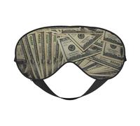 Us Dollar Currency Money Night Mask Soft Reversible Eye Cover Adjustable Strap Light Blocking Comfortable Rest
