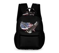 US Ea-gles Flag Adult Backpack Printed Cute Laptop Bag | Large Capacity,Printed Casual Work Bag