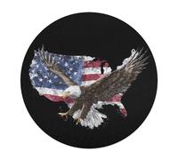 US Ea-gles Flag Puzzle for Adults 120 PCS Round Funny Jigsaw Puzzles Decoration