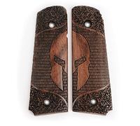 US Engraved Wooden Colt Grips - Sparta