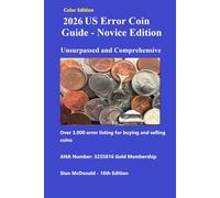 US Error Coin Guide Novice Edition 2026 Color Edition