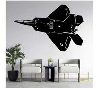 US F22 Raptor Fighter Wall Sticker War Weapons Strategy Aircraft Teen Kids Room Military Fans Home Playroom Decor Vinyl Decal 63X42CM