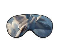 US Fighter Plane F-22 Raptor in Flight Soft Sleep Mask Funny Eye Shade Blindfold Eyemask for Travel Sleeping