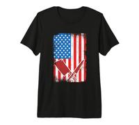 US Flag Butcher Meat Person Carnivore Premium T-Shirt
