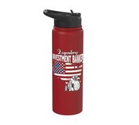 US Flag Investment Banker Stainless Steel Insulated Water Bottle