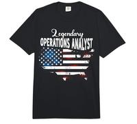 US Flag Operations Analyst Comfort Colors Adult Heavyweight T-Shirt