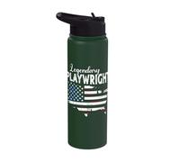 US Flag Playwright Stainless Steel Insulated Water Bottle