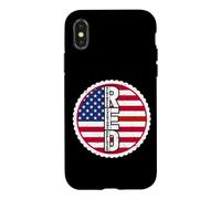 US Flag RED Military Support Remember Everyone Deployed Case for iPhone X/XS