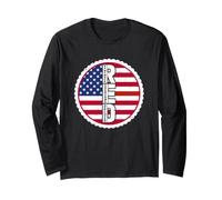 US Flag RED Military Support Remember Everyone Deployed Long Sleeve T-Shirt