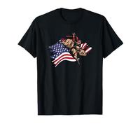 US Flag Rodeo Cowboy T-Shirt