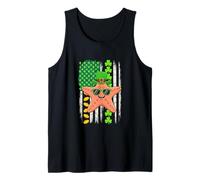 US Flag Shamrocks Patrick's Day Starfish Lover Kids Family Tank Top