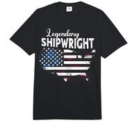 US Flag Shipwright Comfort Colors Adult Heavyweight T-Shirt