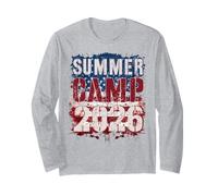 US Flag Summer Camp 2026 Camping Host Squad Director Nurse Long Sleeve T-Shirt