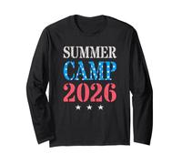 US Flag Summer Camp 2026 Director Vibes Host Smore Keepsake Long Sleeve T-Shirt