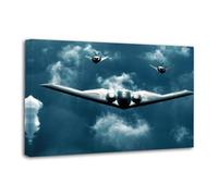 US Flies B-2 Stealth Bomber over Pacific Poster Decorative Painting Canvas Wall Posters And Art Picture Print Modern Family Bedroom Decor Posters 24x36inch(60x90cm)