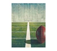 US Football Field Ball Sport Printed Jigsaw Puzzle 16.7x22.3 CM, Rectangular Puzzle Challenging Game for Adults Gifts, Family Fun Decorative Wall Decor