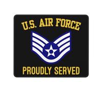 Us Force E-5 Staff Sergeant Ssgt E5 Mouse Mat With Stitched Edges Desk Mat Soft Mouse Pad For Work Office Gaming 25X30Cm