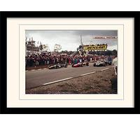US Grand Prix Parade Lap (1966) Mounted & Framed 30 x 40cm Print, MDF, Multi-Colour, 42 x 32 x 2.4 cm