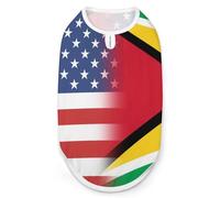 US & Guyana Flag Funny Dog Vest Cute Sleeveless Pet Shirt Pullover Cats T-Shirts Tank Tops XL
