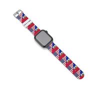 US Haitians Flag Silicone Watchbands Compatible for IWatch Straps 38mm 40mm 42mm 44mm