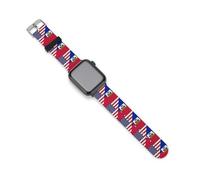 US Haitians Flag Silicone Watchbands Compatible for IWatch Straps 38mm 40mm 42mm 44mm