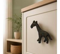 US HANDICRAFTS Antique Brass Cabinet Knobs Drawer Pulls for Kitchen Cabinets & Dressers, 2.5 Inches - Giraffe Shape, 2 Pack