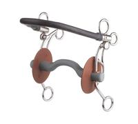 US horse double bridle with a ported mouthpiece, hard Beris Konnex