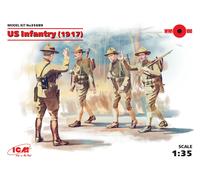 US Infantry (1917) (4 Figures) 1:35 Plastic Model Kit ICM