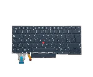 US IT DE GR CFB TH CH SWS FR EE ES SP IS BE SE FI Backlit Keyboard, Compatible For Lenovo ， Compatible For Thinkpad， X1 Carbon 7th 8th Gen 7 8 Laptop Azerty(DE German)