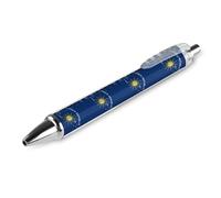 US & Key West Flag Novelty Ballpoint Pen Printed Retractable Black Round Barrel Fine Point Pens 0.5mm 1/2/4 Pcs pattern 2205