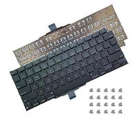 US Keyboard with Flex Cable and Screw Kit Replacement for MacBook Air 13" Retina Display A2337 Late 2020
