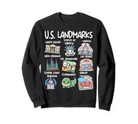US Landmarks Collection America Travel Vacation New York Sweatshirt