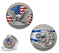 US Lion Challenge Coin, Dual-Sided Operation Roaring Lion & Epic Fury Commemorative Token, Ironclad Commitment Alliance Keepsake, Feb 28, 2026 Patriotic Military Keepsake for Veterans (1pcs)