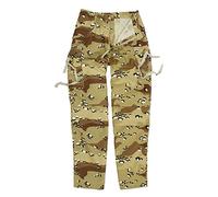 US M65 Style Army Cargo Vintage Camo Combat Trousers Pants (S, Desert)