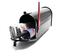 US Mailbox black American Design Letterbox Postbox Letter Mail Post Box