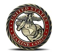 US Marine Corps Challenge Coin - Double - Sided Hollow - Marines and Military Enthusiasts Coins