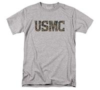 Us Marine Corps - Mens USMC Camo Fill T-Shirt, X-Large, Athletic Heather