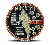 US Marine Corps Military Challenge Coin USMC Semper Fi Veteran Coins